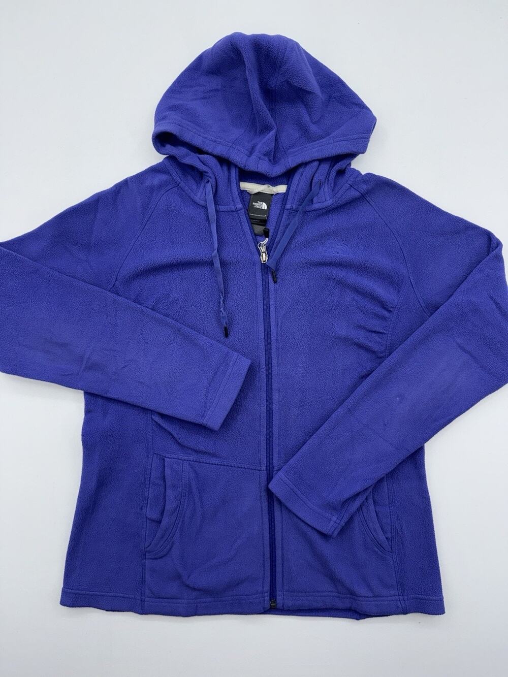 The North Face Womens Full Zip Up Hoodie Jacket Long Sleeve Purple Blue Small